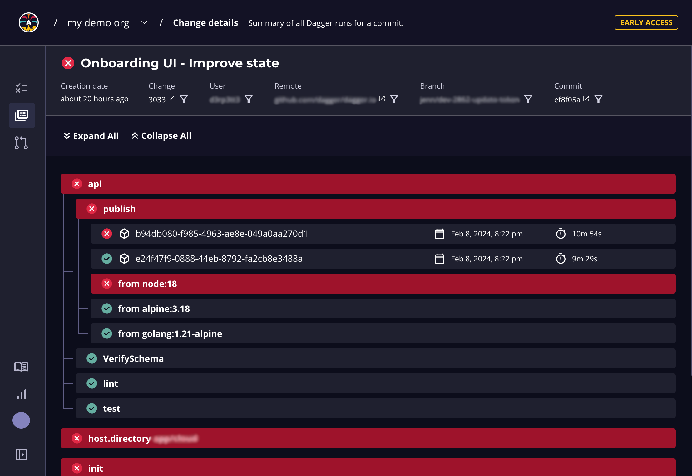 View change details